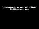 Coavas 2pcs White Ray Eames Style DSW Retro Eiffel Dining Lounge Chair