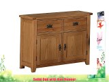 Heartlands Furniture Large Stirling Buffet with 2-Doors and 2-Drawers Oak