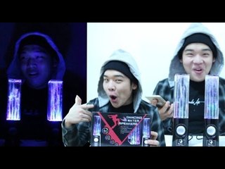 "물줄기가 흐르는 신기한 야광매직스피커 사용하기!" - 스팀보이 (dancing water speaker)
