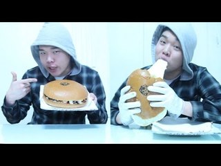 대형 모짜렐라 인더버거 만들기 - 스팀보이(치즈무한생성)