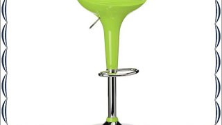 Premier Housewares Gloss Bar Stool - Set of 2 - Green