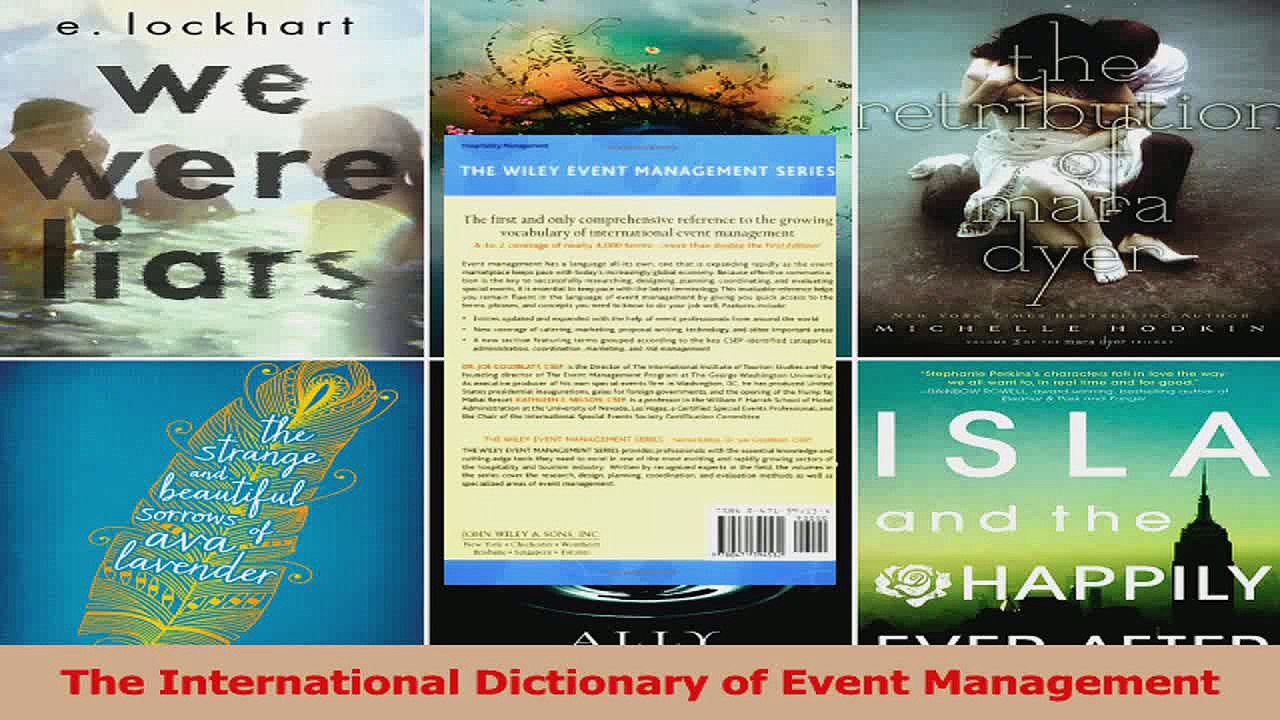 PDF Download  The International Dictionary of Event Management Read Full Ebook