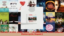PDF Download  Honda CR250 19881991  CR500R 19882001 Clymer Motorcycle Repair PDF Full Ebook