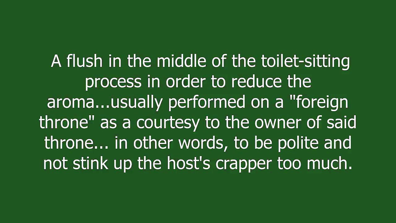 courtesy flush meaning and pronunciation video Dailymotion