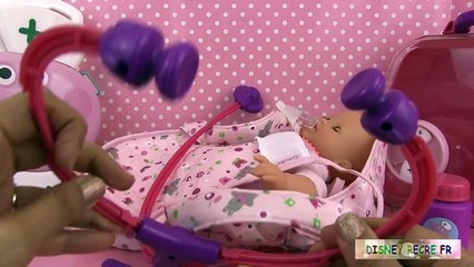 PⒺⓅpa ⓅⒾⒼ Jouets Corolle Poupon Accessoires Mallette médicale Sick Baby Doll ⓋⒾⒹéⓄ ⓋⒾⒹéⓄ