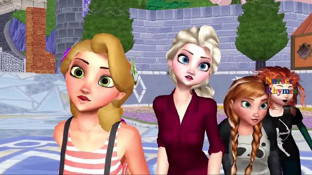 Frozen Elsa Kristoff Cartoons Singing London Bridge Is Falling Down Children Nursery Rhymes