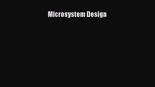 PDF Download Microsystem Design PDF Full Ebook