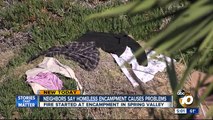 Neighbors say homeless encampment causes problems