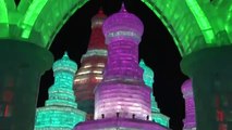 Raw: Tourists Flock to Chinas Ice Festival