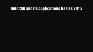 PDF Download AutoCAD and Its Applications Basics 2015 PDF Online