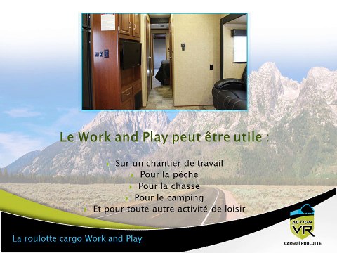 Roulotte cargo à vendre à St-Nicolas (Québec): la série Work and Play