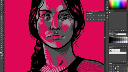 Speed Drawing: The Hunger Games: Catching Fire - Katniss PART 1