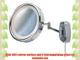 Wenko 3656270100 Wallmounted beauty mirror Touch  illuminated swivel function mirror surface