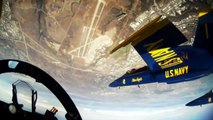 Wonderful Cockpit View of Blue Angels Extreme Close Flight Formation