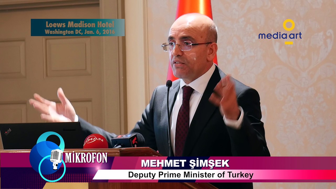 Turkey's Deputy Prime Minister Mehmet Şimşek answering a question on "Kurdish Issue"