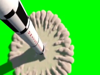 Rocket Launch Green Screen.
