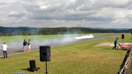 SHOCKWAVE RC TURBINE SPORT JET MODEL DEMO FLIGHT FULL DISPLAY / Jetpower Messe 2015