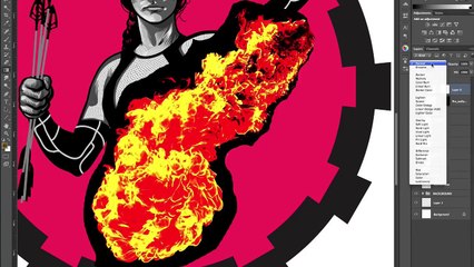 Speed Drawing: The Hunger Games: Catching Fire - Katniss PART 2