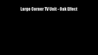 Large Corner TV Unit - Oak Effect