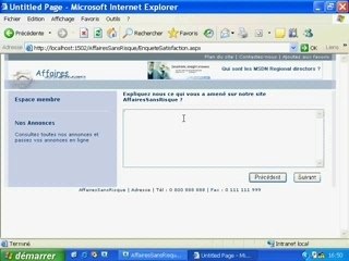 Tutoriel Visual Web Developer | Atelier 02
