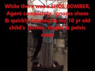 10yo Girl gets patted down 2 Minutes by PSA Agent and it got Uncomfortable