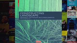Constructing Landscape Materials Techniques Structural Components
