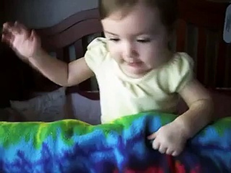 baby almost falls over