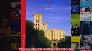 Osborne English Heritage Guidebooks