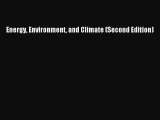 PDF Download Energy Environment and Climate (Second Edition) PDF Full Ebook