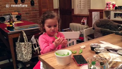 Cute kid reacts hilariously to trying olive