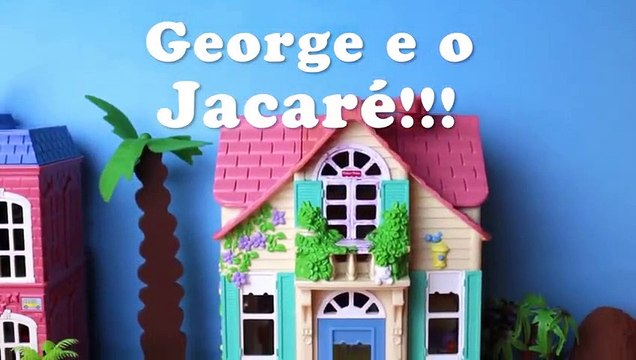Peppa Pig George com medo do Crocodilo Assustador Gigante Peppa Portugues DisneyKids Brasil Funny So Much! Videos
