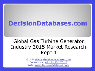 Gas Turbine Generator Market Analysis and Forecasts 2020