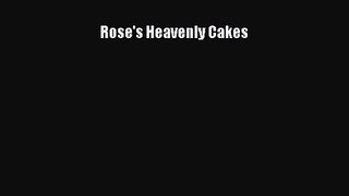 Read Rose's Heavenly Cakes PDF Free
