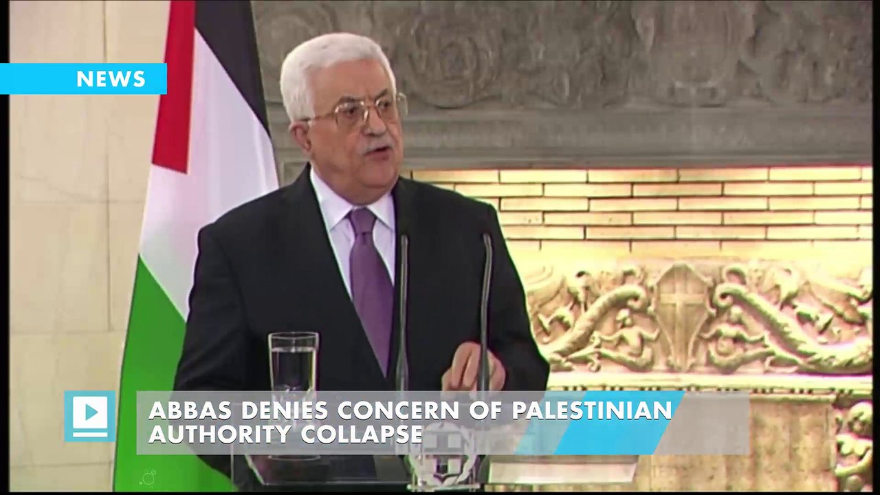 Abbas denies concern of Palestinian Authority collapse