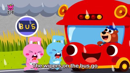 The Wheels on the Bus | 버스를 타고 달려요 | 마더구스 | 핑크퐁! 인기동요