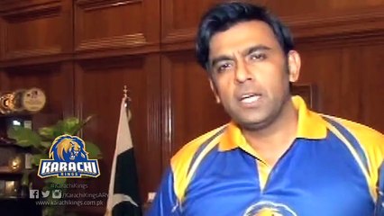 The Honorable Commissioner Karachi Mr. Syed Asif Hyder Shah supports Karachi Kings.