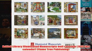 British Library Illuminated Manuscripts wall calendar 2015 Art calendar Flame Tree