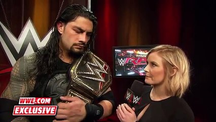 Reigns on defending the WWE World Heavyweight Title in the Royal Rumble 2016