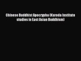[PDF Download] Chinese Buddhist Apocrypha (Kuroda Institute studies in East Asian Buddhism)