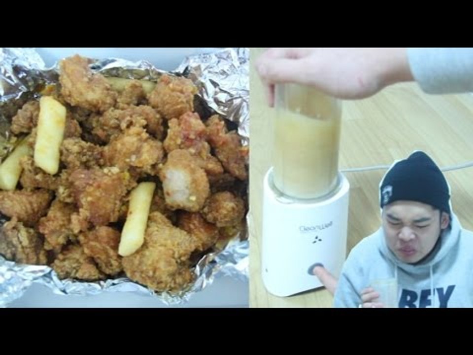 오렌지치킨으로 오렌지주스 만들기 실험 - 스팀보이