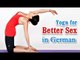 Yoga for Better Sex - Healthy Relationship and Diet Tips in German
