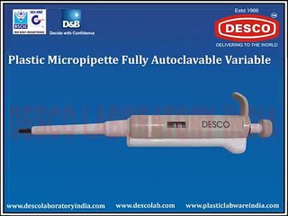 Variable Volume Micropipettes Manufacturer in India - DESCO