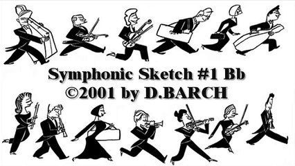 Symphonic Sketch No. 1 in Bb, for String Quintet, (Version #2)