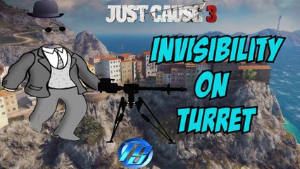 Just Cause 3 Glitch - Invisible On Turret!