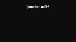 PDF Download Quantitative EPR PDF Online