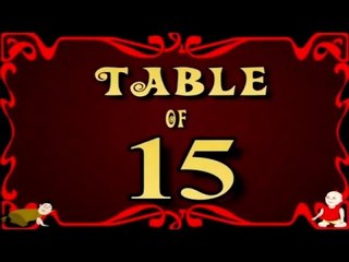 Learn 15x Table | Learn FIFTEEN Multiplication Tables For Kids | Fun And Learn Videos