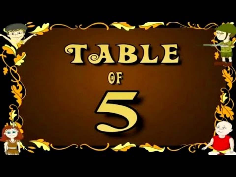 Learn 5x Table | Learn FIVE Multiplication Tables For Kids | Fun And Learn Videos