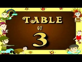 Learn 3x Table | Learn THREE Multiplication Tables For Kids | Fun And Learn Videos