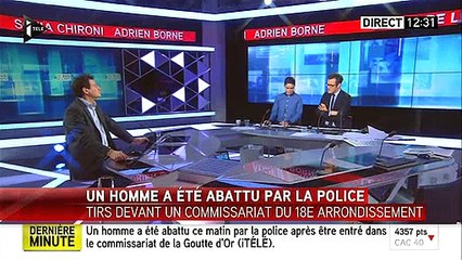 Un homme avec une ceinture d'explosifs abattu devant un commissariat de Paris 18ème