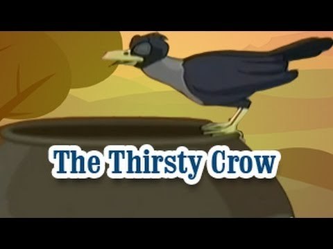The Thirsty Crow | Panchatantra Tales | English Animated Stories For Kids